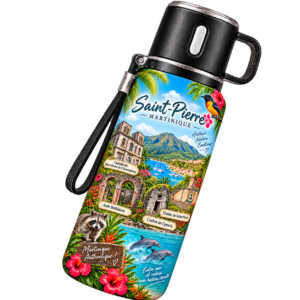 Gourde Thermos Saint-Pierre – Acier inoxydable 600 ml